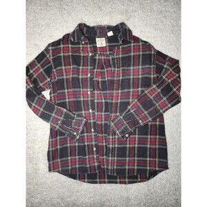 Red Head Brand Co Long Sleeve Button Flannel Shirt Red Black White Men’s L